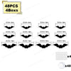 Halloween Bat Decor Night Light 3D Purple Lights Wall Sticker for Self-adhesive Decor Garden Backyard Halloween Party Decoration