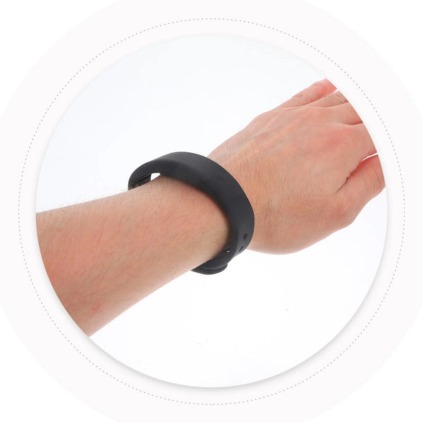 Smart Wristband Black Led Display Sleep Monitor Pedometer Thermometer Vibration Alarm 50Mah Usb 2.0 Silica Gel Band 255Mm