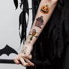 118-Piece Halloween Temporary Tattoo - 10 Sheets of Cartoon Spooky Fun - Waterproof Assorted Designs including Pumpkins, Ghosts