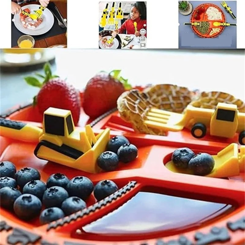 Camping Equipment Accessories Travel Aadgets Cooking Outdoor Dinnerware Tableware Cartoon Kitchen Tool Cubiertos Set Portatil