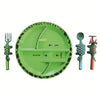 Camping Equipment Accessories Travel Aadgets Cooking Outdoor Dinnerware Tableware Cartoon Kitchen Tool Cubiertos Set Portatil