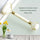 💎 Double-Headed White Jade Facial Roller – Natural Stone Skin Therapy for Glowing