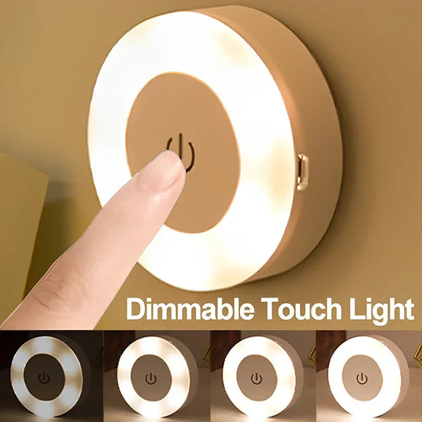 💡 Mini LED Touch Sensor Magnetic Night Light