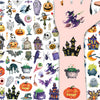 118-Piece Halloween Temporary Tattoo - 10 Sheets of Cartoon Spooky Fun - Waterproof Assorted Designs including Pumpkins, Ghosts