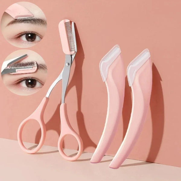 🌟 Complete Eyebrow Trimmer Set – Precision Grooming Made Easy
