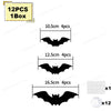 Halloween Bat Decor Night Light 3D Purple Lights Wall Sticker for Self-adhesive Decor Garden Backyard Halloween Party Decoration