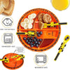 Camping Equipment Accessories Travel Aadgets Cooking Outdoor Dinnerware Tableware Cartoon Kitchen Tool Cubiertos Set Portatil