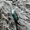 8Mm Fashionable Sparkling Galaxy Opal Ring, Suitable for Both Men and Women, Tungsten Alloy Dome Polishing Comfortable