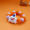 Cat Plush Ball Collar Cute with Doll Pumpkin Spider Small Dog Necklace Beard Corgi Pet Halloween Christmas Neck Ring Jewelry
