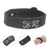 Smart Wristband Black Led Display Sleep Monitor Pedometer Thermometer Vibration Alarm 50Mah Usb 2.0 Silica Gel Band 255Mm